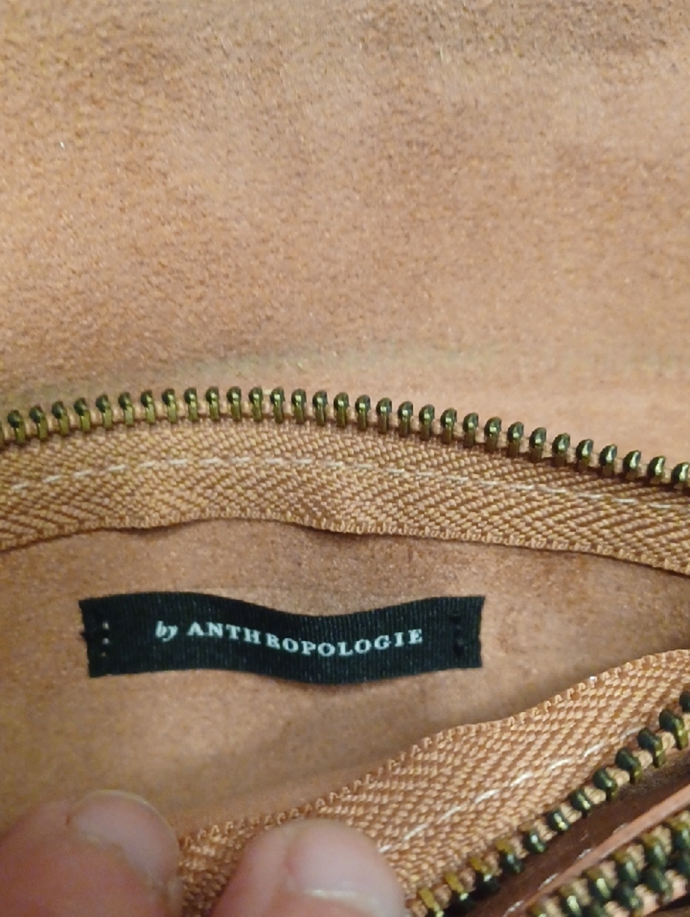 Anthropologie Women's Crossbody Wallet Bag in Mauve Brown Vegan - Picture 2 of 14
